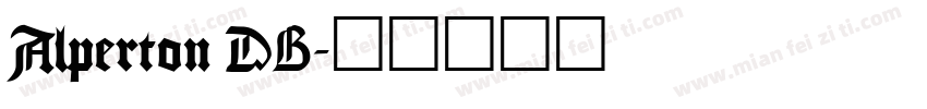 Alperton DB字体转换